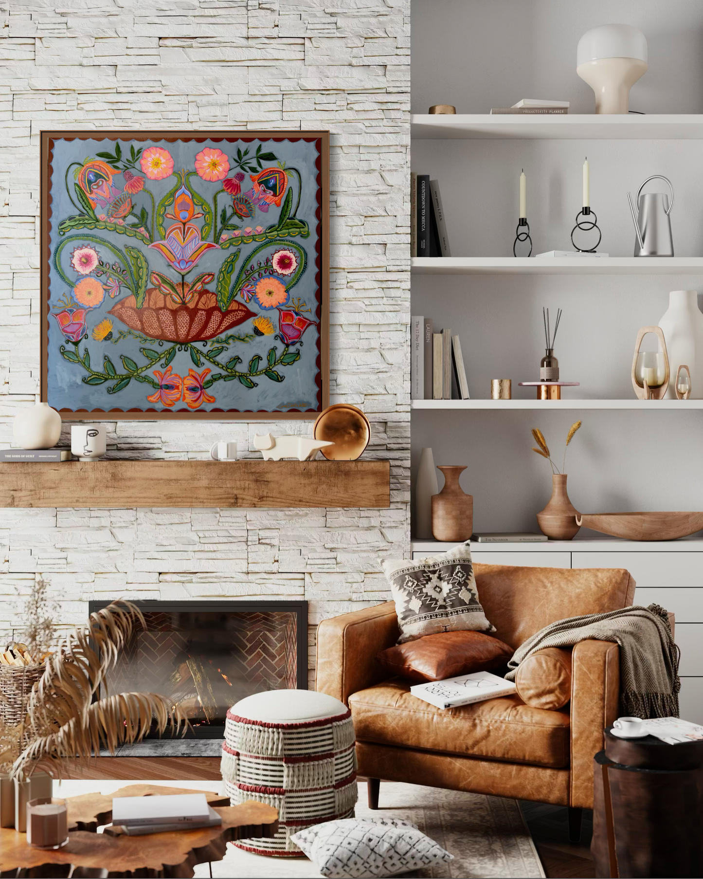 The Well of Becoming 48" x 48" Acrylic on Canvas 2026