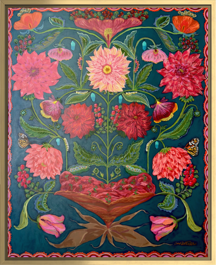 The Late Garden 60" x 48" Acrylic on Canvas 2026