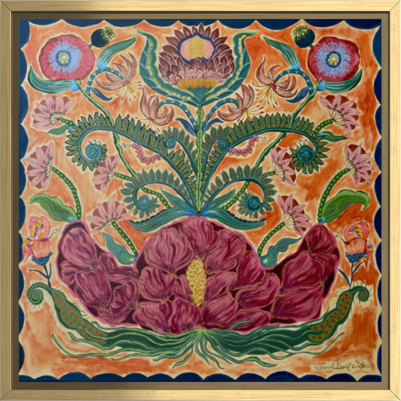 Unfurling Wisdom 36" x 36" Acrylic on Canvas 2026